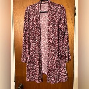 Animal print Cardigan Sweater